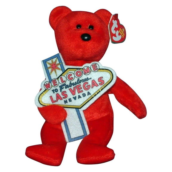 Ty Beanie Baby: Aces the Bear - Las Vegas Exclusive | Stuffed Animal | MWMT's