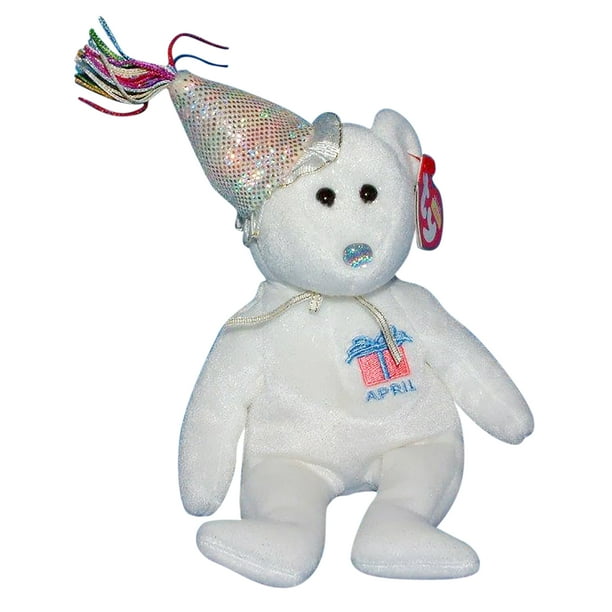 Ty Beanie Baby: April the Bear with Hat | Stuffed Animal | MWMT's ...