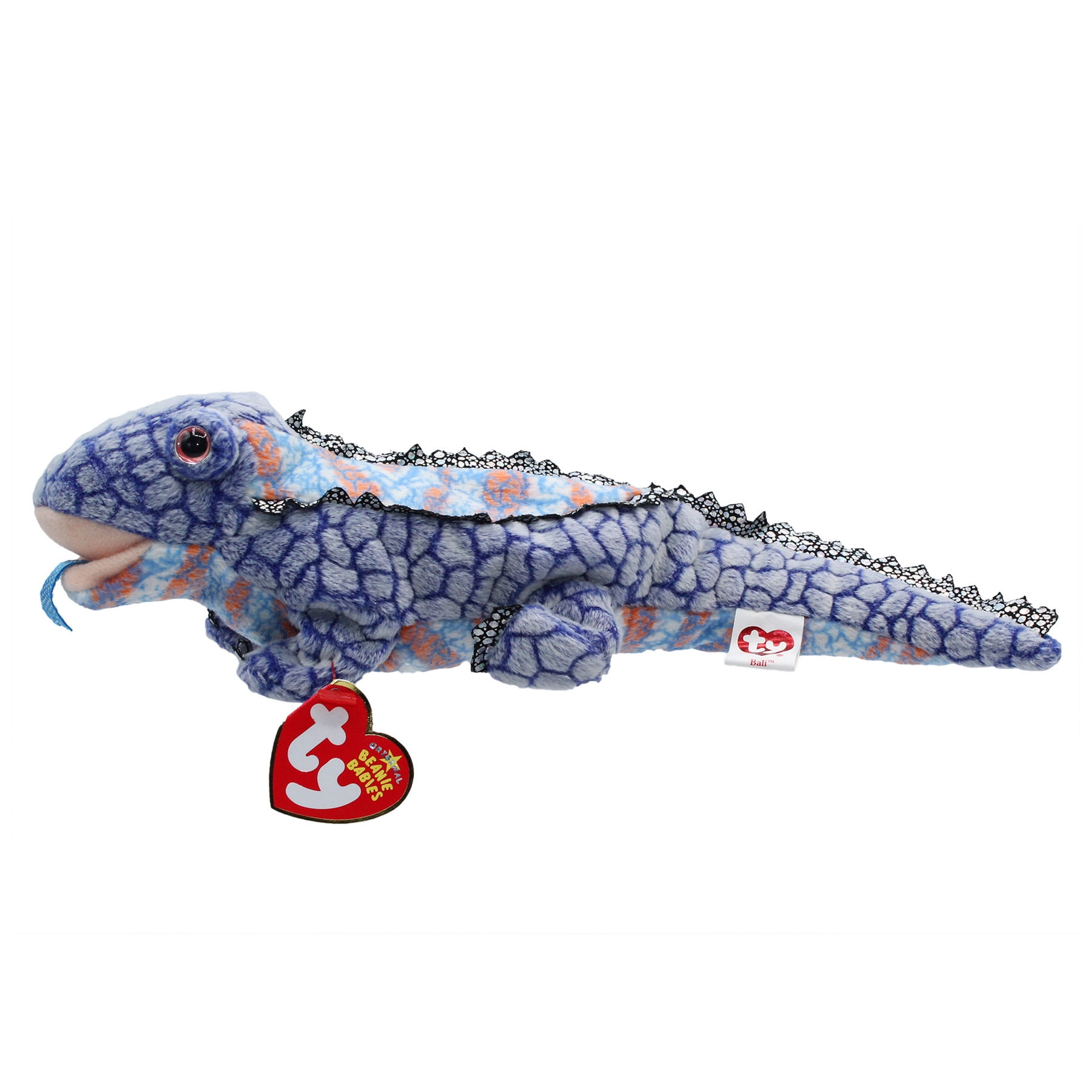 Ty Beanie Babies Bali the Komodo Dragon Blue Plush 2006 - Walmart.com