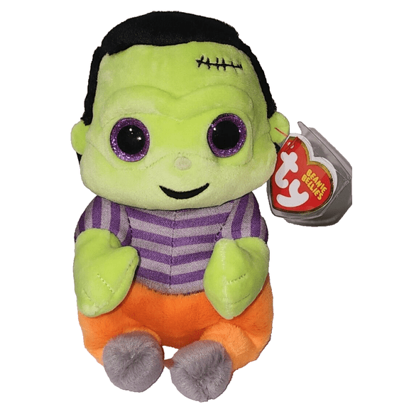 Ty Beanie Baby Bellies - VICTOR the Halloween Frankenstein Monster 6" NEW MWMTs (BONUS 1 TY CARD)