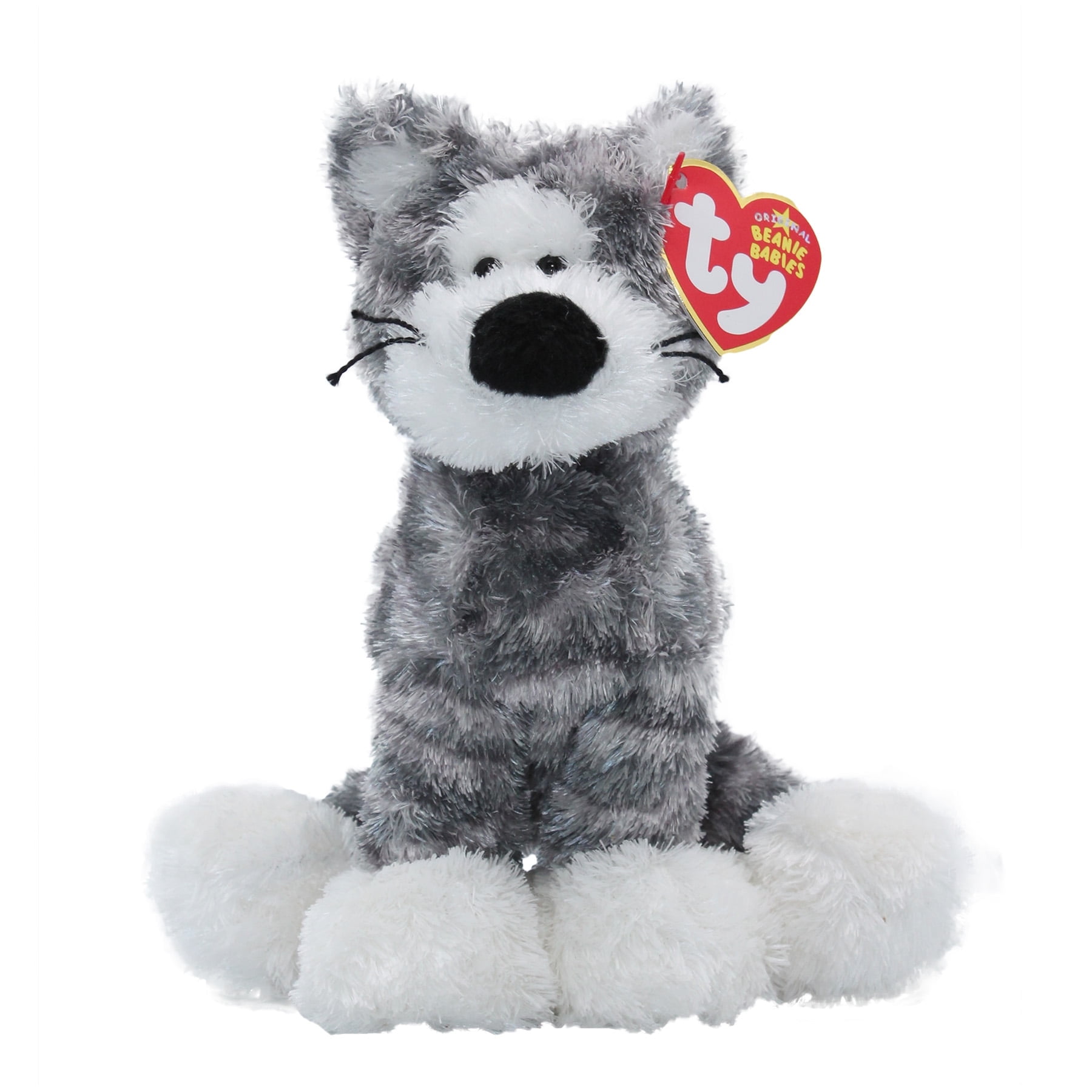 Ty Beanie Baby - CATSBY the Cat Plush (BONUS ONE RANDOM TY ERASER)
