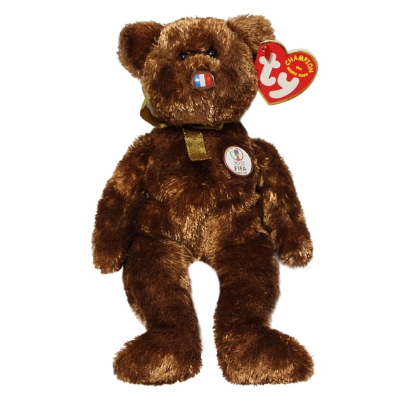 Ty Beanie Baby: Champion France FIFA World Cup Bear | Stuffed Animal | MWMT