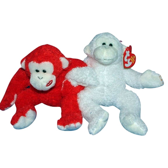 Ty Beanie Baby: Cheek to Cheek the Monkeys | Stuffed Animal | MWMT's