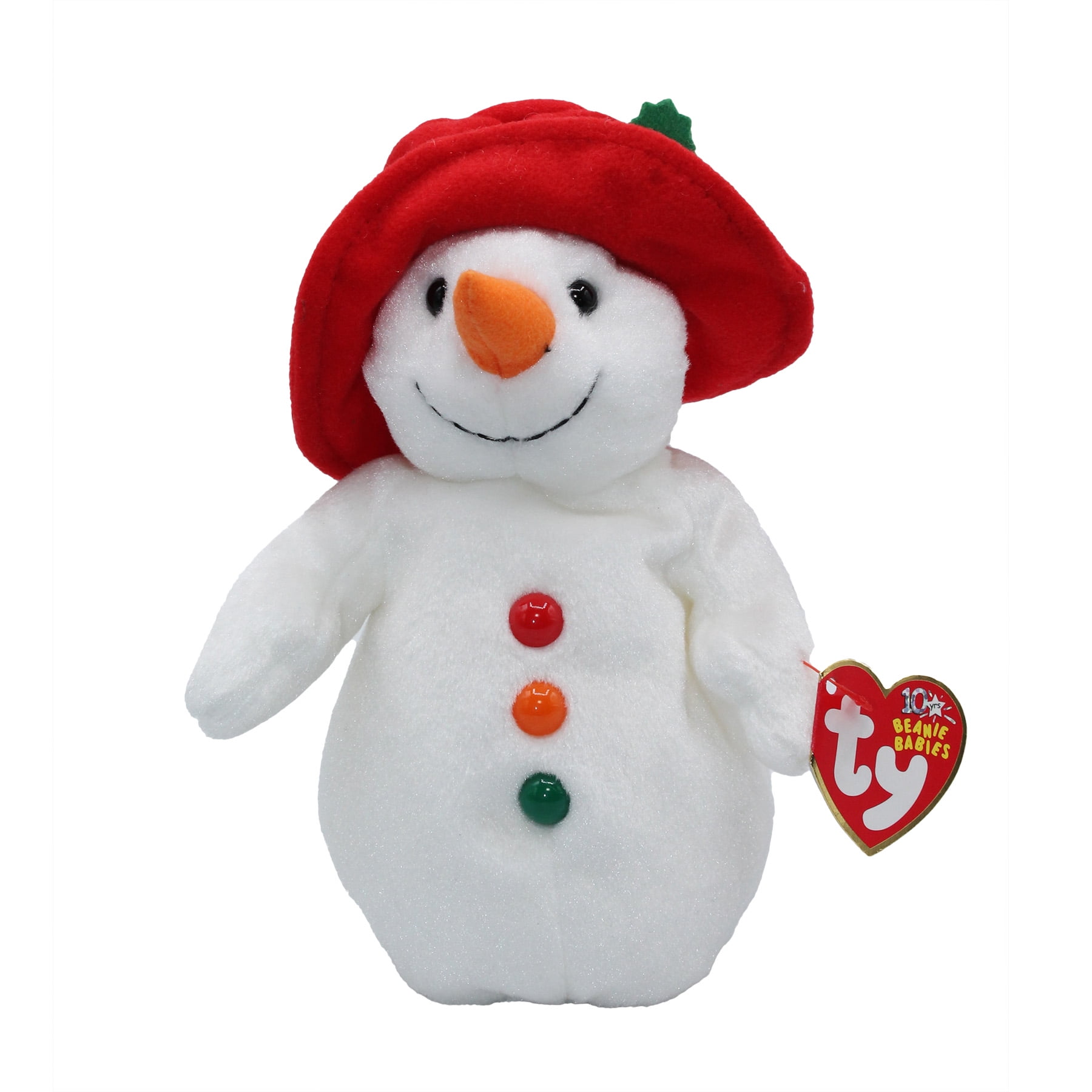 Ty Beanie Baby: Chillin' the Snowman | Stuffed Animal | MWMT - Walmart.com