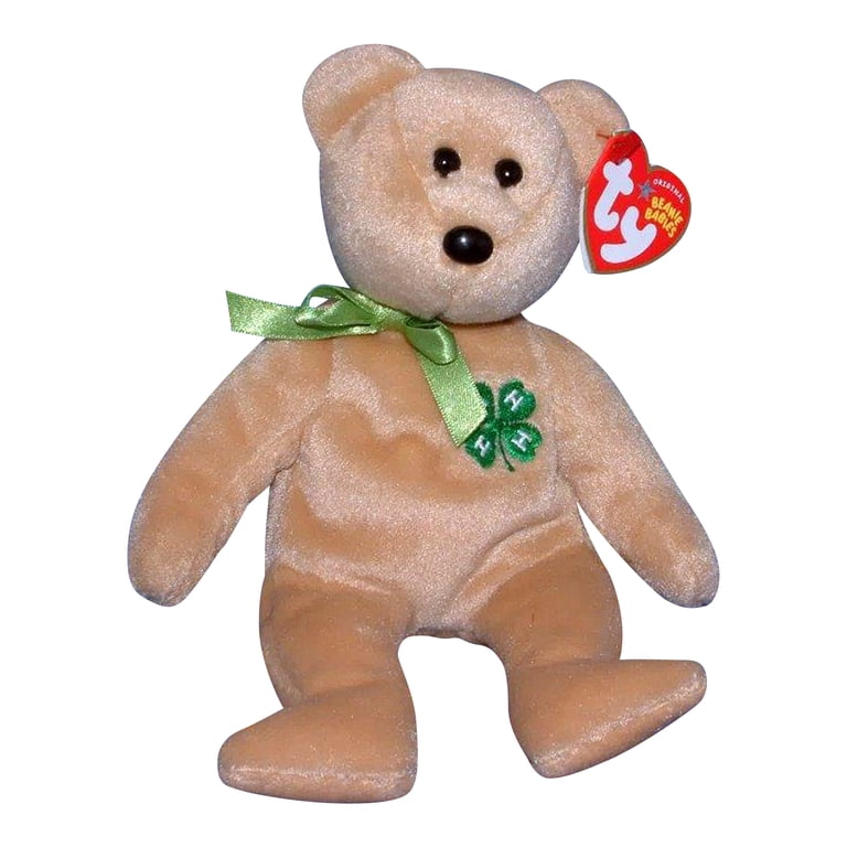 Ty Beanie Baby: Clover the Bear - 4-H Club Exclusive | Stuffed
