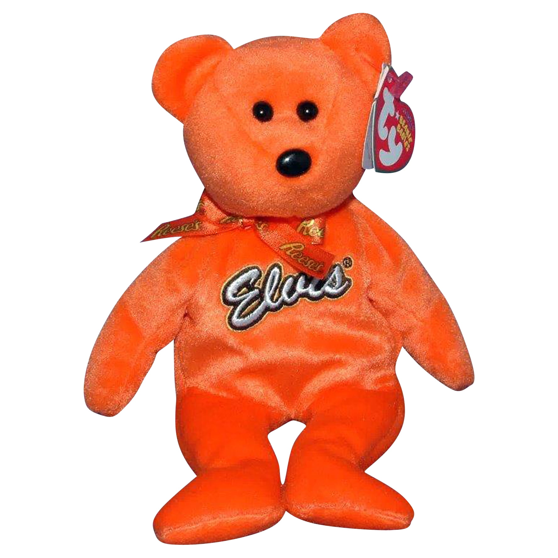 Ty Beanie Baby: Coco Presley the Teddy Bear Orange Stuffed