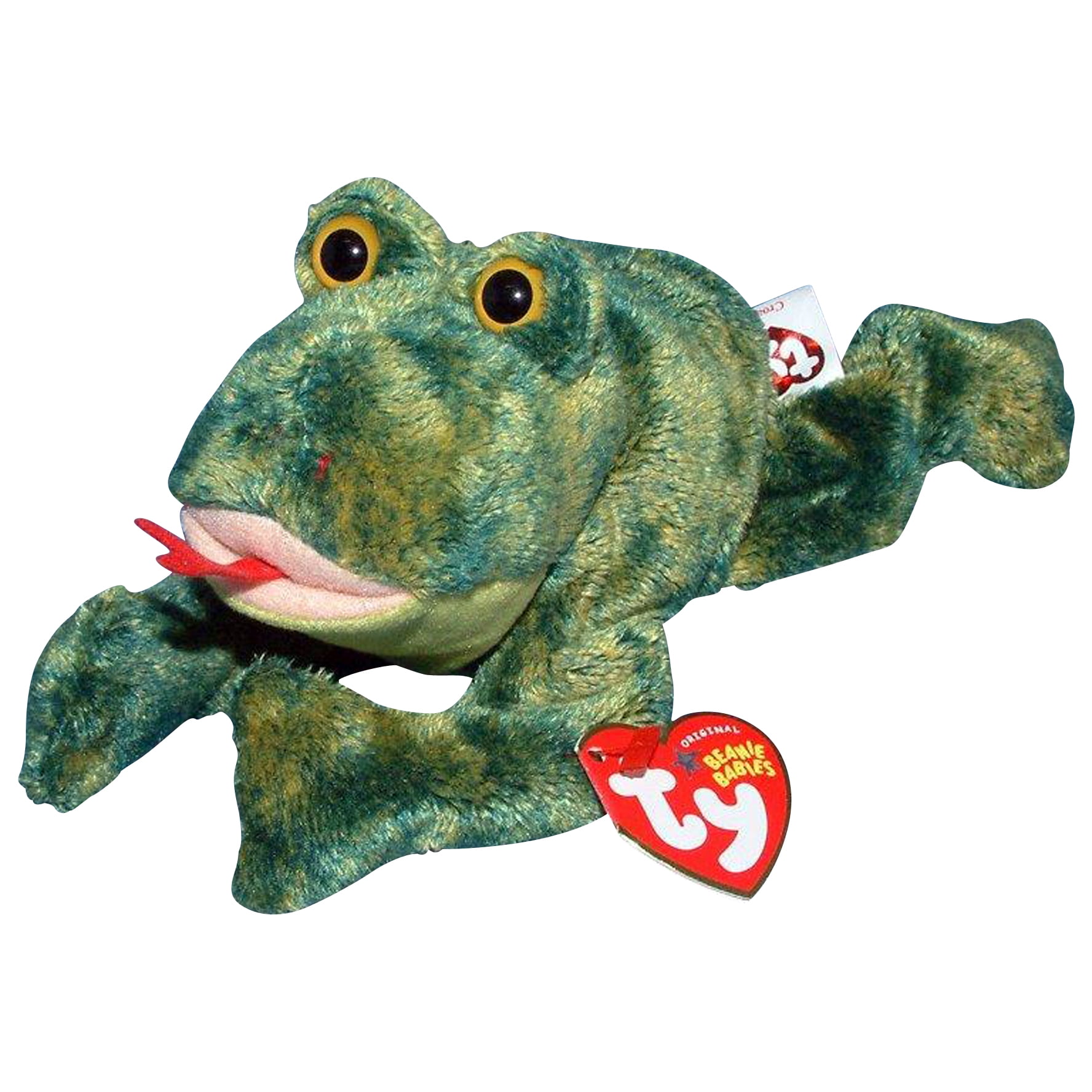 Ty Beanie Baby Croaks the Frog Stuffed Animal MWMT s