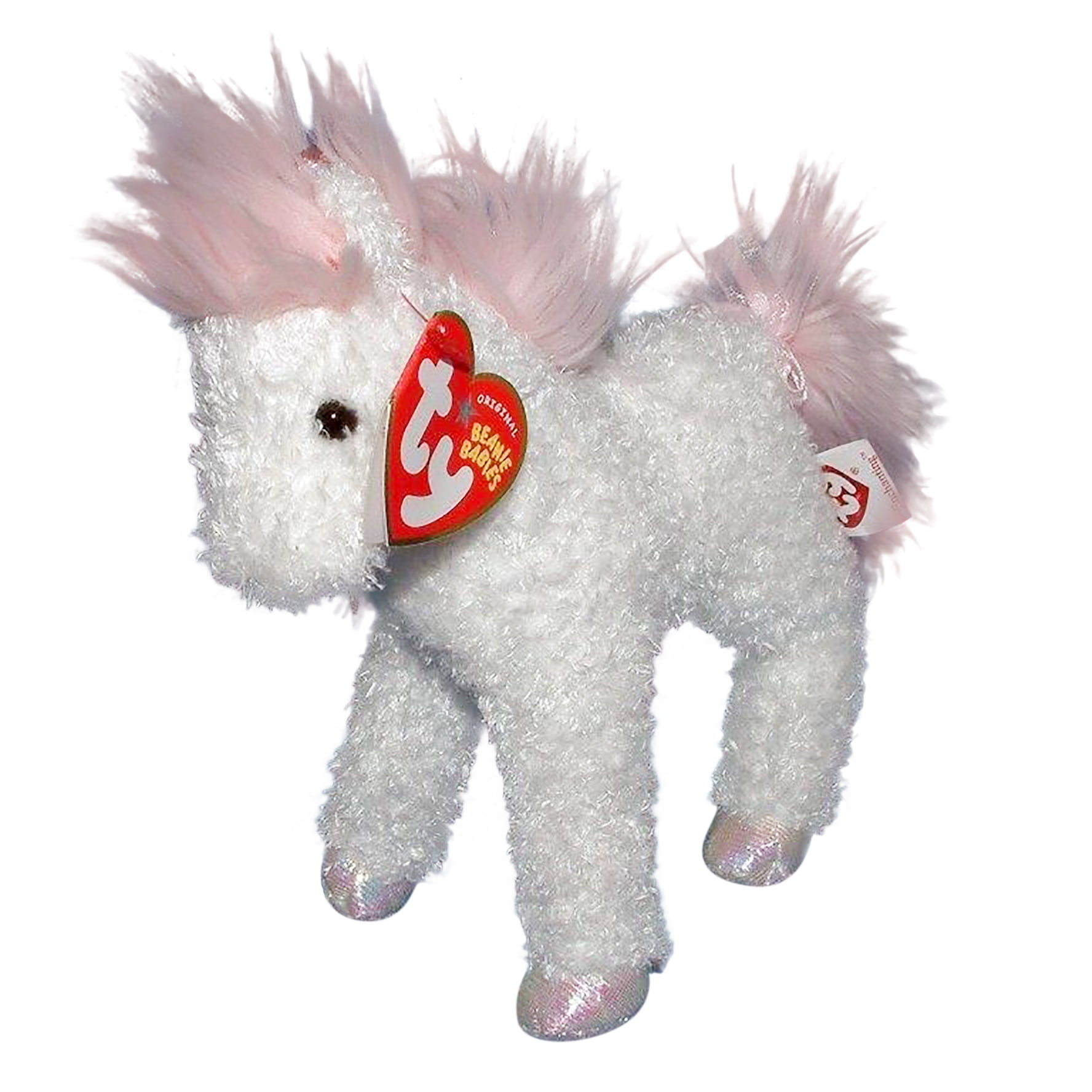 Ty Beanie Babies Enchanting the Horse Pink and White Plush 2005