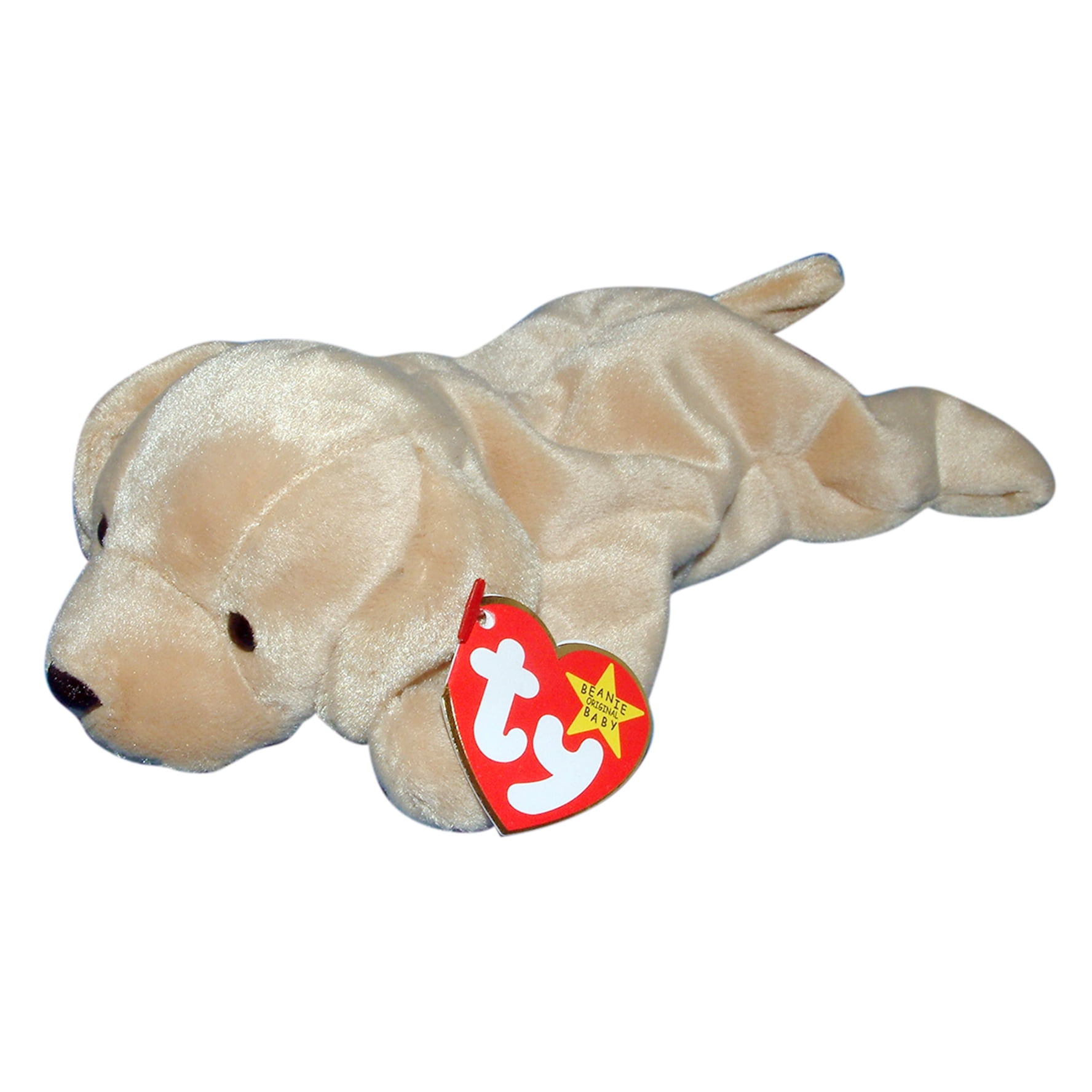 Ty Beanie Baby Fetch the Golden Retriever Stuffed Animal MWMT