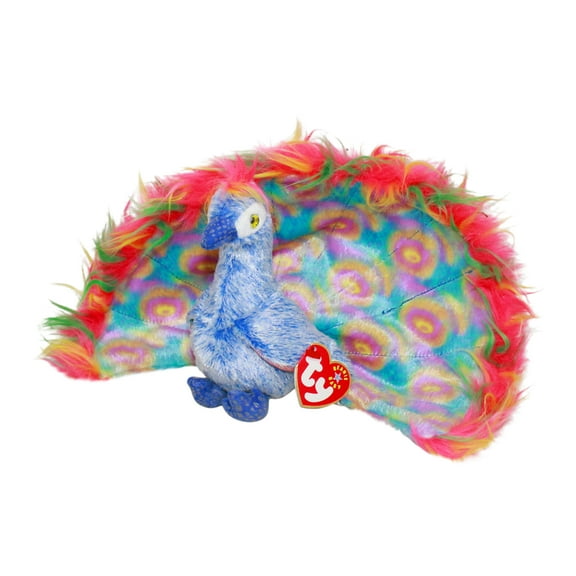 Ty Beanie Baby: Flashy the Peacock | Stuffed Animal | MWMT