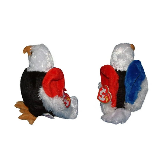 Ty Beanie Babies Free the Eagle Black Chest Patriotic Independence Day Plush