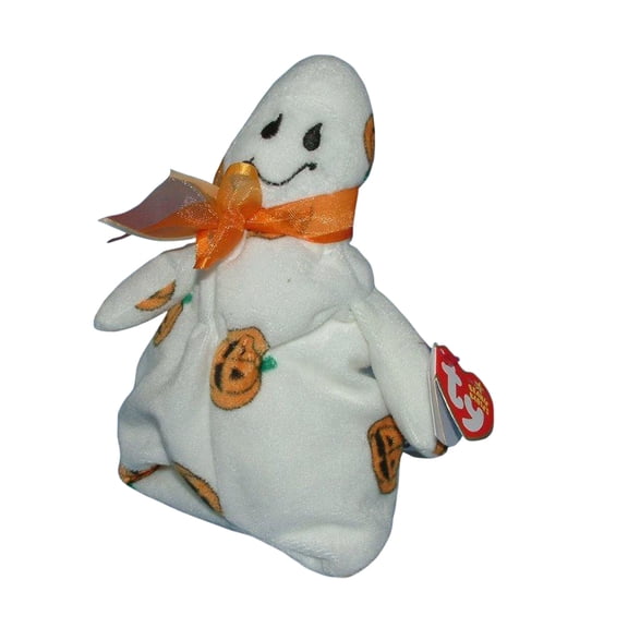 Ty Beanie Babies Ghoulish the Ghost Halloween Plush 2006