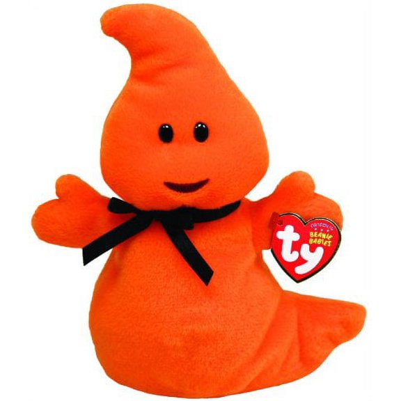 Ty Beanie Baby Haunt - Orange ghost