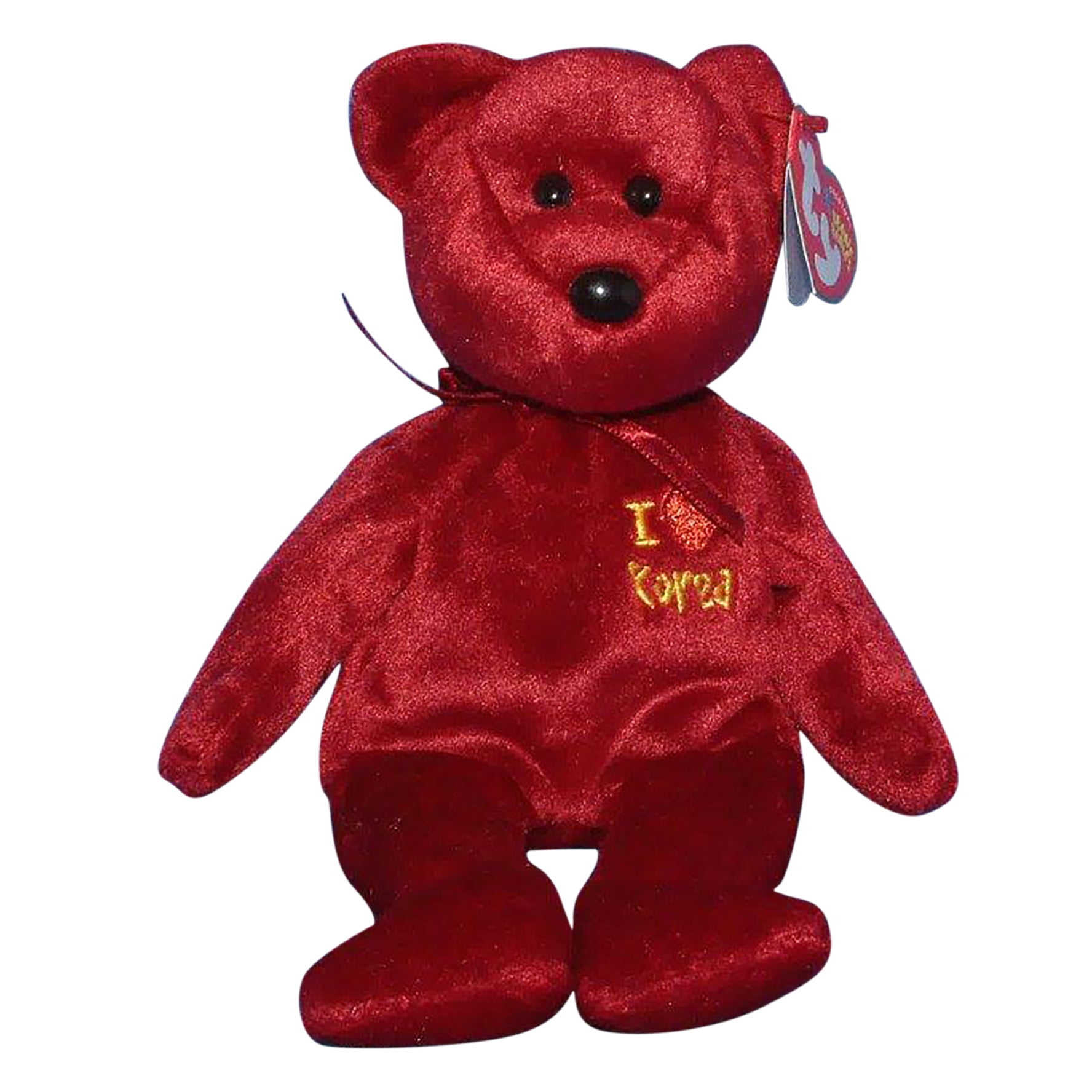 Ty Beanie Baby I Love Korea the Bear Plush - Walmart.com