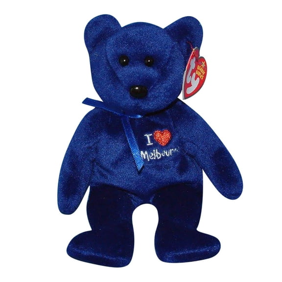 Ty Beanie Baby: I Love Melbourne the Bear | Stuffed Animal | MWMT's