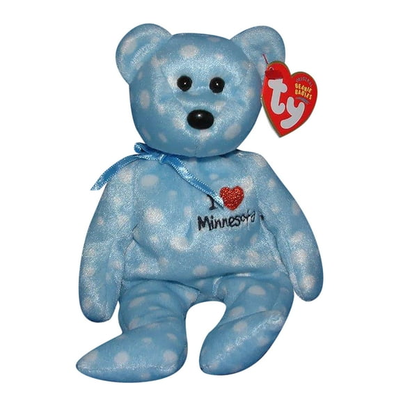 Ty Beanie Baby: I Love Minnesota the Bear | Stuffed Animal | MWMT's