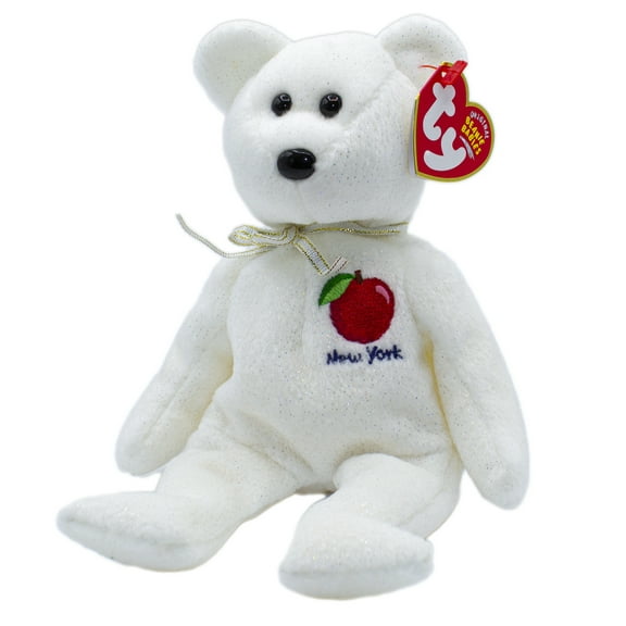 Ty Beanie Baby: I Love New York State the Bear | Stuffed Animal | MWMT