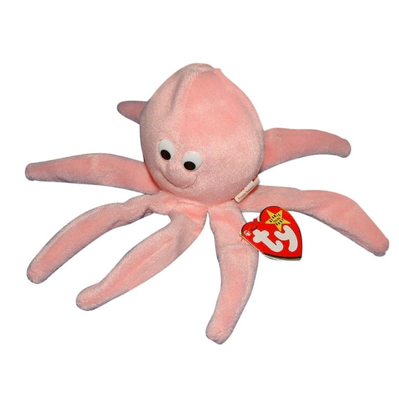Ty Beanie Baby: Inky the Octopus - Pink | Stuffed Animal | MWMT