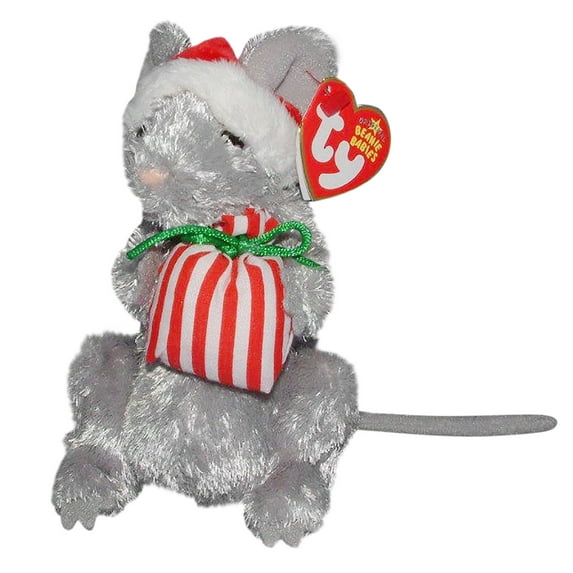 Ty Beanie Babies Jinglemouse the Mouse Christmas Plush 2006