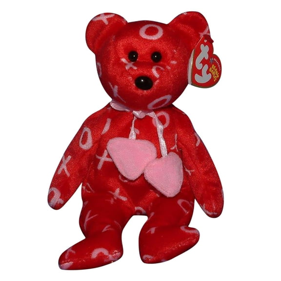 Ty Beanie Baby: Kiss-kiss the Bear | Stuffed Animal | MWMT's