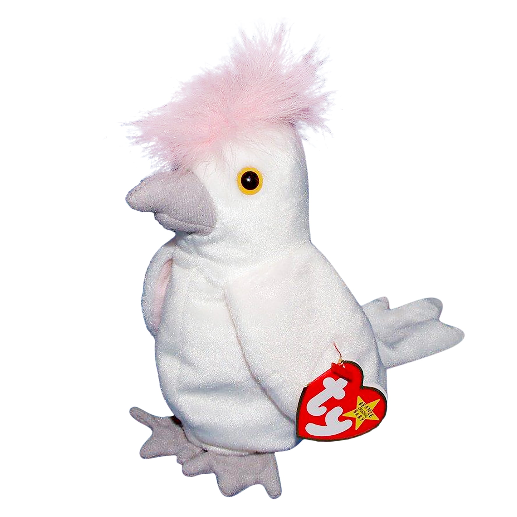 Ty Beanie Baby Kuku the Cockatoo Stuffed Animal MWMT