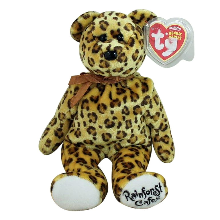 Ty Beanie Baby: Leopold the Leopard Bear | Stuffed Animal | MWMT's