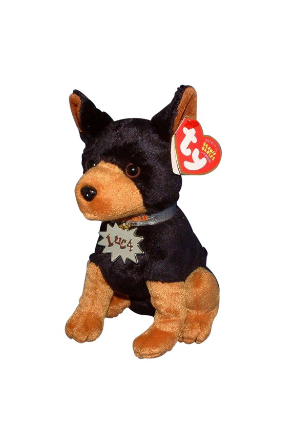 Beanie Babies Luca the Doberman Dog Garfield Movie Plush 2004