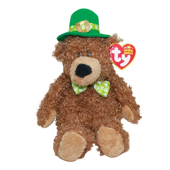 Ty Beanie Babies Lucky O'Day the Bear St. Patricks Day Plush 2006