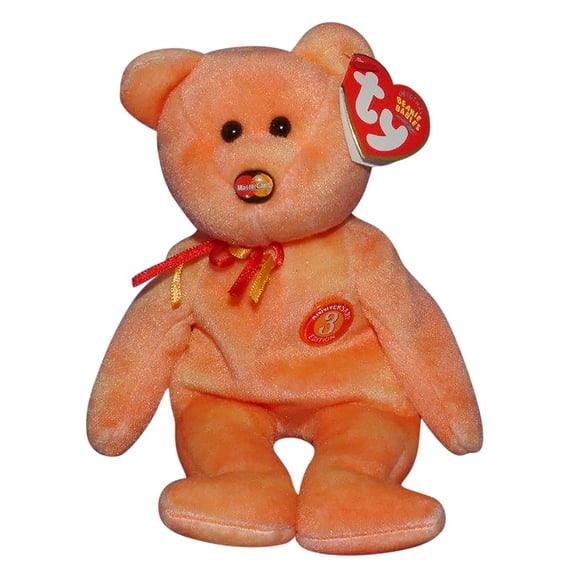 Ty Beanie Baby: M.C. Anniversary 3rd Edition the Bear | Stuffed Animal | MWMT's