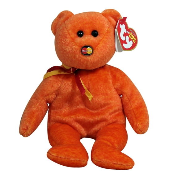 Ty Beanie Baby: M.C. Beanie VIII the Bear | Stuffed Animal | MWMT