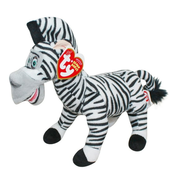 Ty Beanie Baby - MARTY the Zebra Regular Size Plush (BONUS 1 RANDOM TY ERASER & 1 FUN CHOPS)