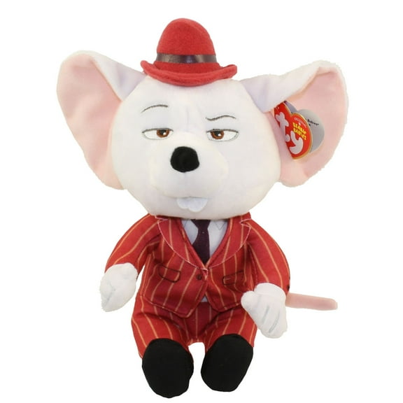 Ty Beanie Baby - MIKE the Mouse Sing Movie 7.5" Plush (BONUS 1 RANDOM TY ERASER & 1 FUN CHOPS)