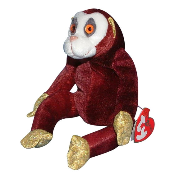 Ty Beanie Baby: Monkey - Chinese Zodiac | Stuffed Animal | MWMT