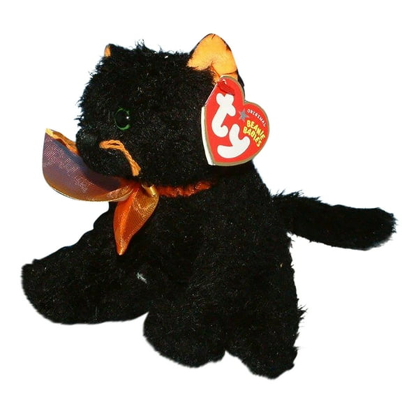 Ty Beanie Babies Moonlight the Cat Halloween Plush 2005