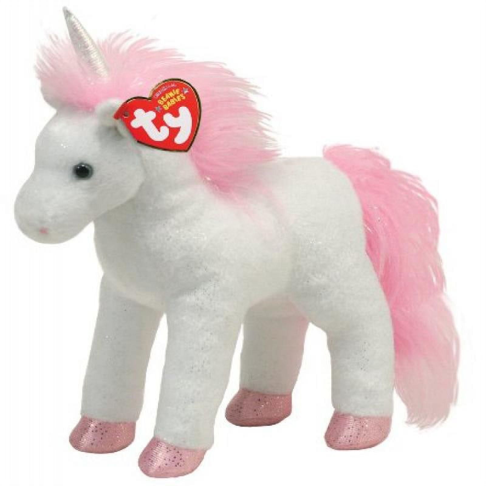 Ty Beanie Baby - Mystic - Unicorn Pink/White - Walmart.com