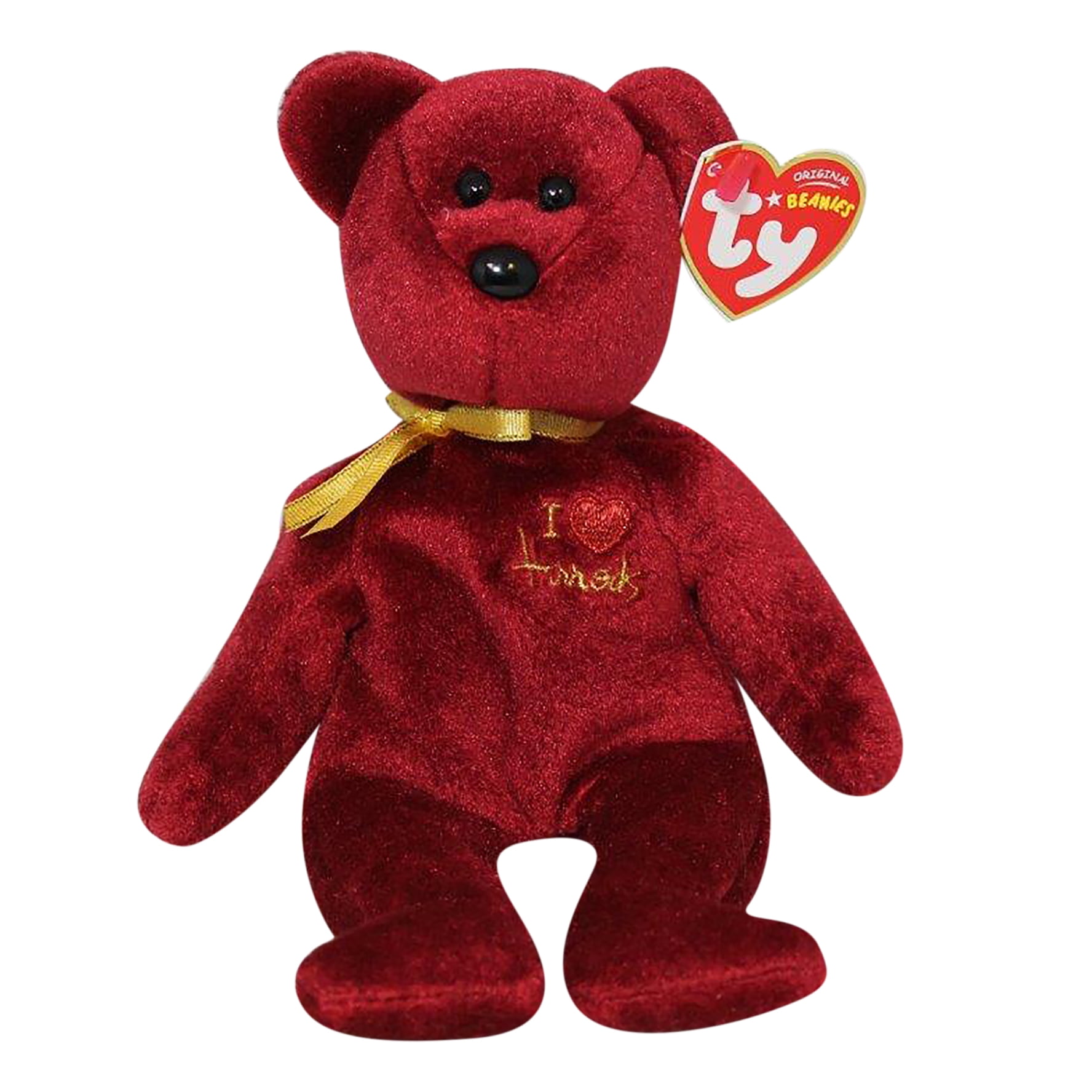 Ty Beanie Baby: Omnibus the Bear - Red heart | Stuffed