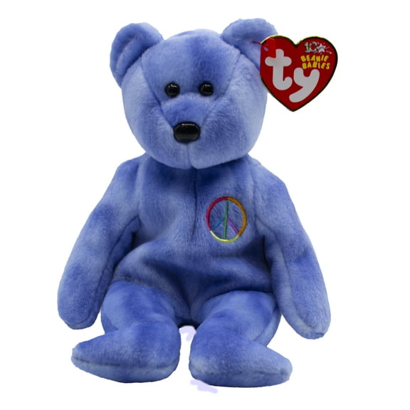 Ty Beanie Baby: Peace the Bear - Open | Stuffed Animal | MWMT