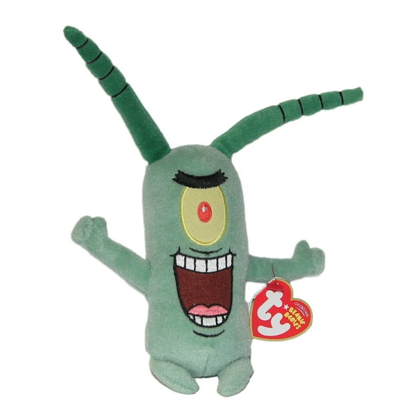 Ty Beanie Baby: Plankton | Stuffed Animal | SpongeBob