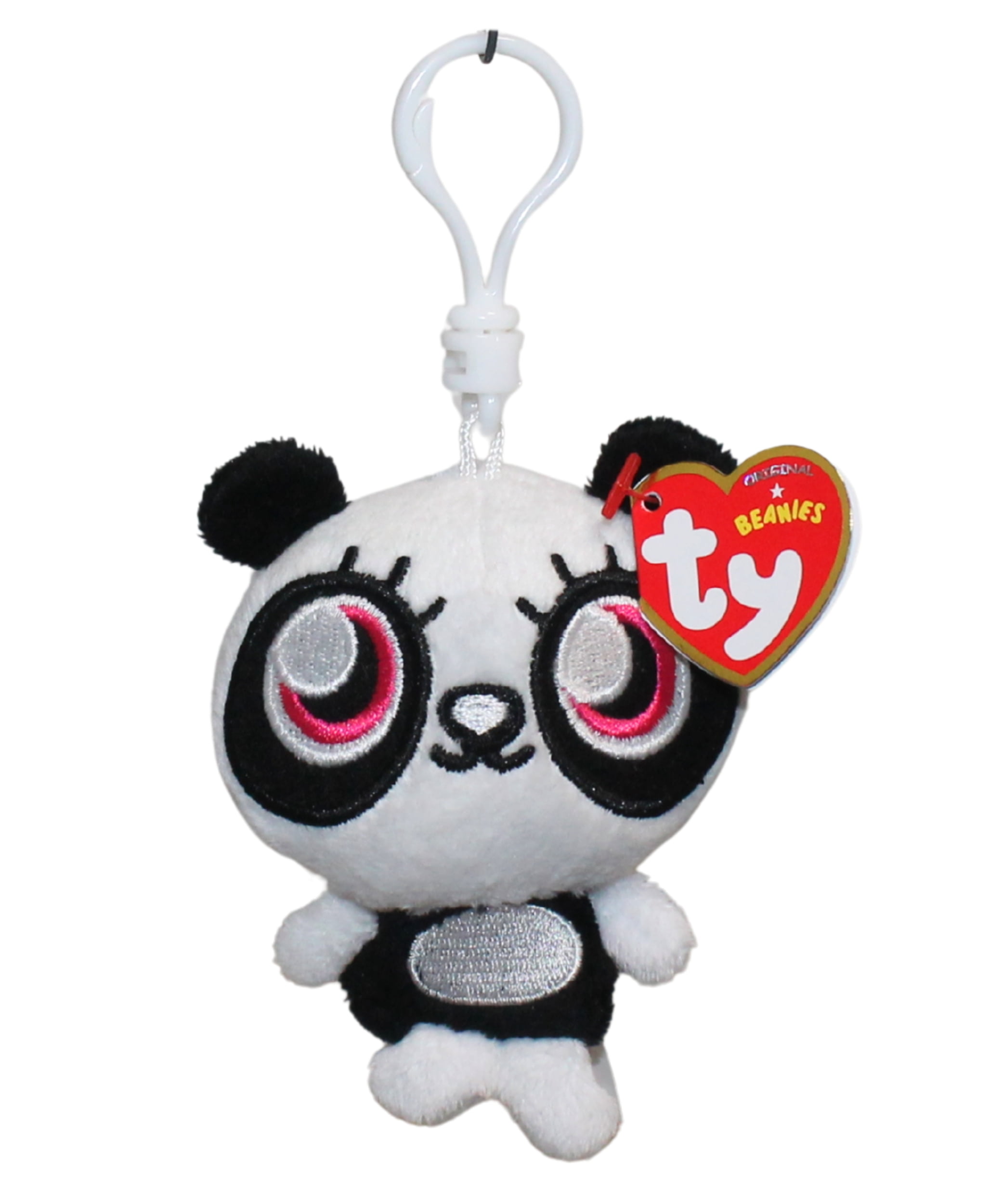 Ty Beanie Baby (Plastic Key Clip) - Shi Shi the Sneezing Panda