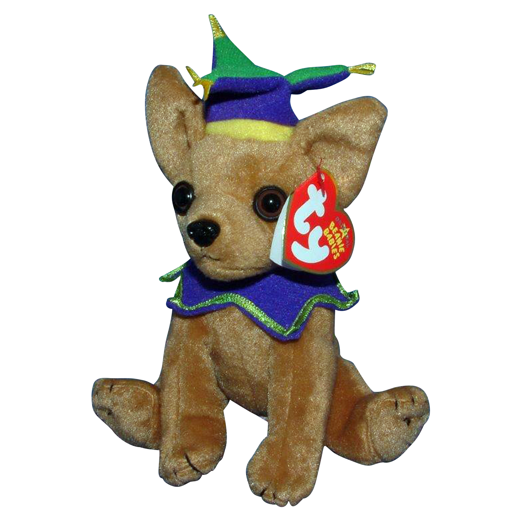 Ty Beanie Baby Punchline the Chihuahua Stuffed Animal MWMT's