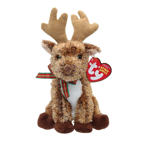 Ty Beanie Baby: Rooftop the Reindeer | Stuffed Animal | MWMT's