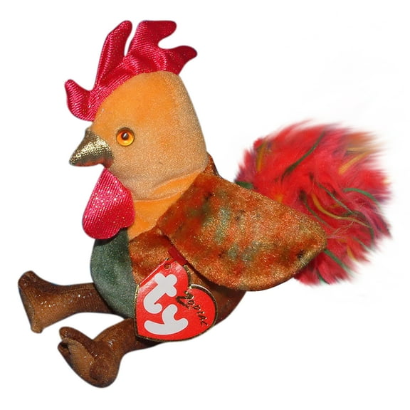 Ty Beanie Babies The Rooster Chinese Zodiac Plush 2000