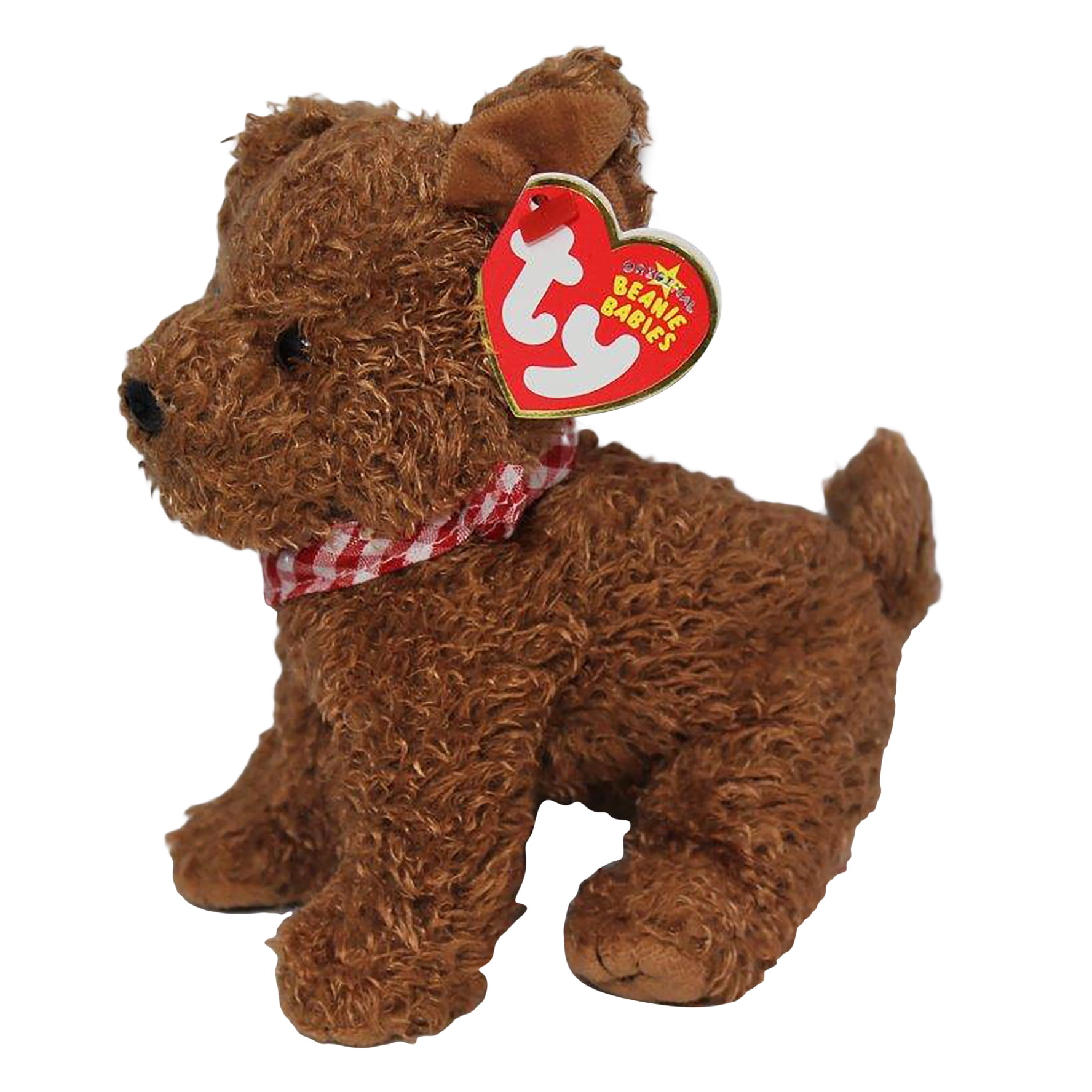 Ty Beanie Baby Rowdy the Brown Dog Stuffed Animal MWMT
