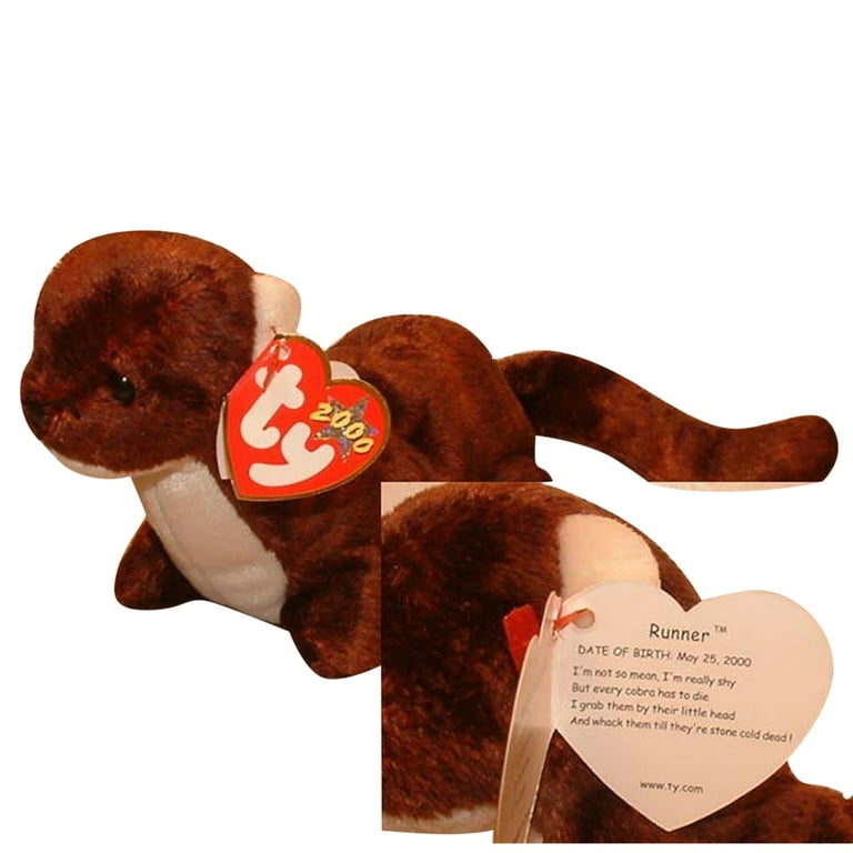 Ty Beanie Baby: Runner the Mustelid- “I’m not mean…” Tag | Stuffed