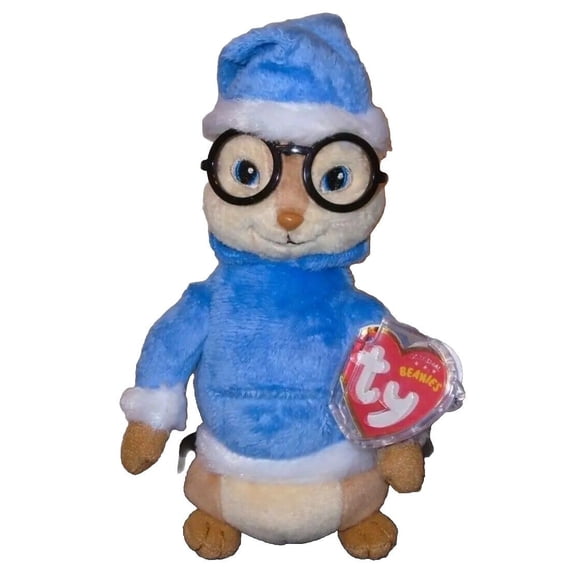 Ty Beanie Baby - SIMON Santa Hat Christmas Plush (Alvin & the Chipmunks) (BONUS ONE RANDOM TY ERASER & 1 FUN CHOPS)