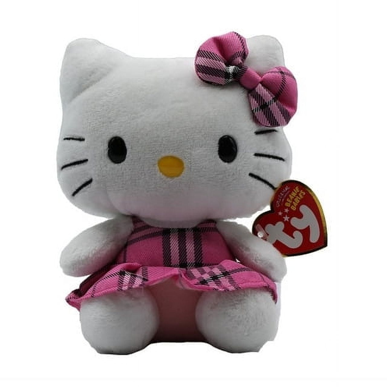 Ty Beanie Baby Sanrio - Hello Kitty the Cat (Pink and Black Plaid