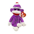 thumbnail image 1 of Ty Beanie Baby: Sparkly Purple Sock Monkey | Stuffed Animal | MWMT, 1 of 1