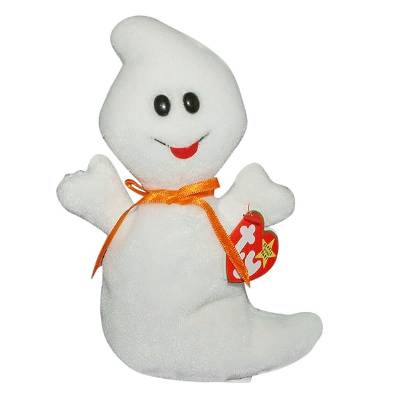 Ty Beanie Babies Spooky the Ghost Halloween Plush 1995