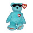 thumbnail image 1 of Ty Beanie Baby: Summertime Fun the Bear - New York - Aqua | Stuffed Animal | MWMT's, 1 of 1