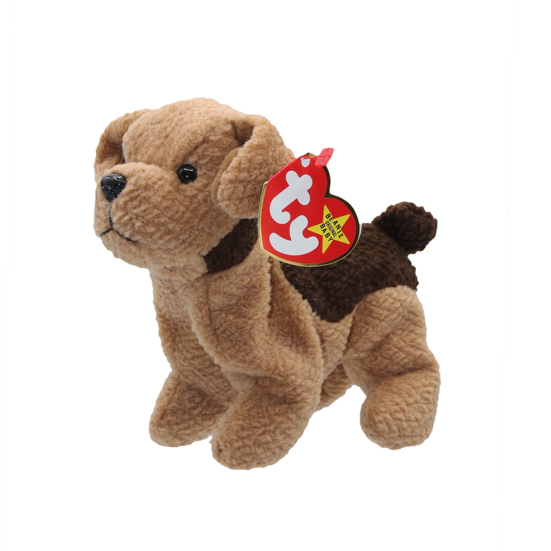 Ty Beanie Baby - TUFFY  the Terrier Dog (6.5" Plush) (BONUS ONE RANDOM TY ERASER)
